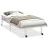 Estructura de cama sin colchón plegable blanco acero 90x190