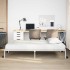 Estructura de cama sin colchón plegable blanco acero 90x190