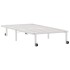 Estructura de cama sin colchón plegable blanco acero 90x190