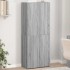Armario archivador madera ingeniería gris Sonoma 60x32x153