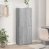 Armario archivador madera ingeniería gris Sonoma 60x32x153