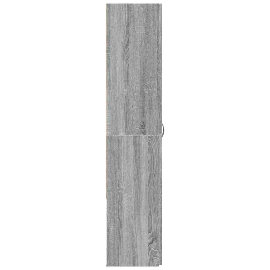 Armario archivador madera ingeniería gris Sonoma 60x32x153