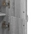 Armario archivador madera ingeniería gris Sonoma 60x32x153