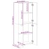 Armario archivador madera ingeniería gris Sonoma 60x32x153