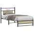 Estructura de cama sin colchón madera roble Sonoma 75x190