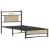 Estructura de cama sin colchón madera roble Sonoma 75x190