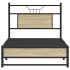 Estructura de cama sin colchón madera roble Sonoma 75x190