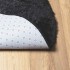 Alfombra peluda de pelo largo NAVARRA negra 300x200cm
