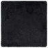 Alfombra peluda de pelo largo NAVARRA negra 240x240cm