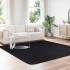 Alfombra peluda de pelo largo NAVARRA negra 240x240cm