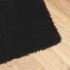 Alfombra peluda de pelo largo NAVARRA negra 240x240cm