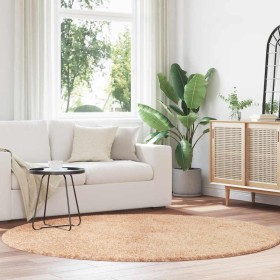 Alfombra peluda de pelo largo NAVARRA beige 200x200cm