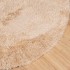 Alfombra peluda de pelo largo NAVARRA beige 200x200cm