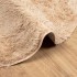 Alfombra peluda de pelo largo NAVARRA beige 200x200cm