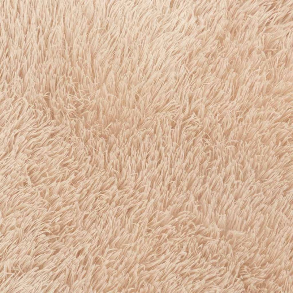 Alfombra peluda de pelo largo NAVARRA beige 200x200cm