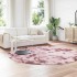 Alfombra de pelo largo NAVARRA rosa polvoriento 240x240