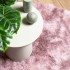 Alfombra de pelo largo NAVARRA rosa polvoriento 240x240
