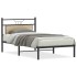 Estructura de cama sin colchón madera roble Sonoma 100x200