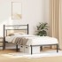 Estructura de cama sin colchón madera roble Sonoma 100x200