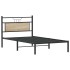 Estructura de cama sin colchón madera roble Sonoma 100x200