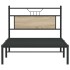 Estructura de cama sin colchón madera roble Sonoma 100x200