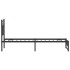 Estructura de cama sin colchón madera marrón roble 80x200