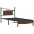Estructura de cama sin colchón madera marrón roble 90x190