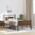 Estructura de cama sin colchón madera marrón roble 90x190