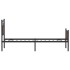 Estructura de cama sin colchón madera marrón roble 90x190