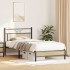 Estructura de cama sin colchón madera roble Sonoma 100x190