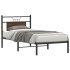 Estructura de cama sin colchón madera marrón roble 90x200