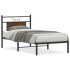 Estructura de cama sin colchón madera marrón roble 90x200