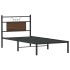 Estructura de cama sin colchón madera marrón roble 90x200