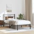 Estructura de cama sin colchón madera marrón roble 90x200