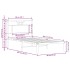Estructura de cama sin colchón madera marrón roble 90x200