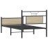 Estructura de cama sin colchón madera roble Sonoma 90x200