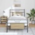 Estructura de cama sin colchón madera roble Sonoma 90x200