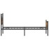 Estructura de cama sin colchón madera roble ahumado 90x200