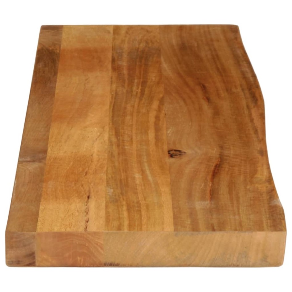 Tablero de mesa borde natural madera maciza mango 110x40x2,5