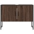Armario lavabo baño madera ingeniería roble marrón 80x33x60