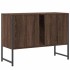 Armario lavabo baño madera ingeniería roble marrón 80x33x60