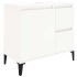 Armario de baño madera contrachapada blanco 65x33x60