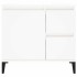 Armario de baño madera contrachapada blanco 65x33x60