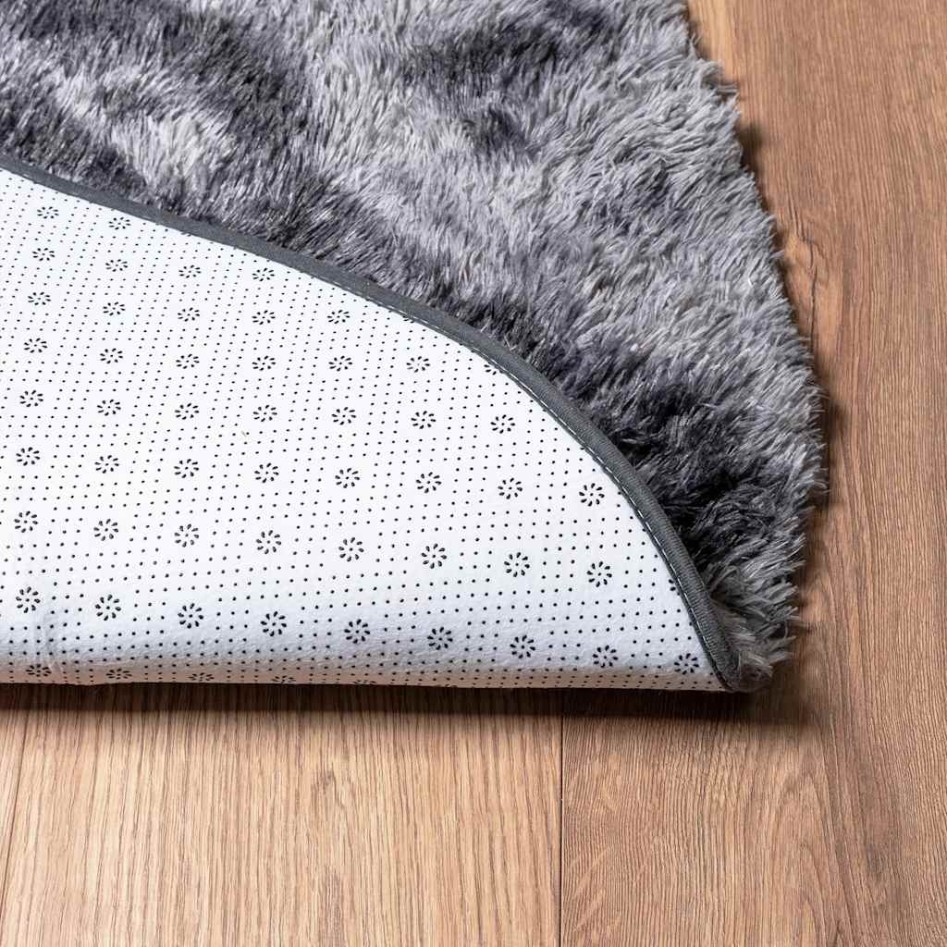Alfombra de pelo largo NAVARRA gris oscuro 300x200 cm