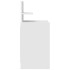 Mesilla de noche con 2 cajones blanca 38x34x80