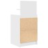 Mesilla de noche con 2 cajones blanca 38x34x80