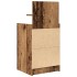 Mesilla de noche con 2 cajones madera vieja 38x34x80
