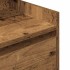 Mesilla de noche con 2 cajones madera vieja 38x34x80