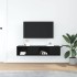 Muebles de TV 2 uds Roble Negro 60x31x25,5 cm Madera