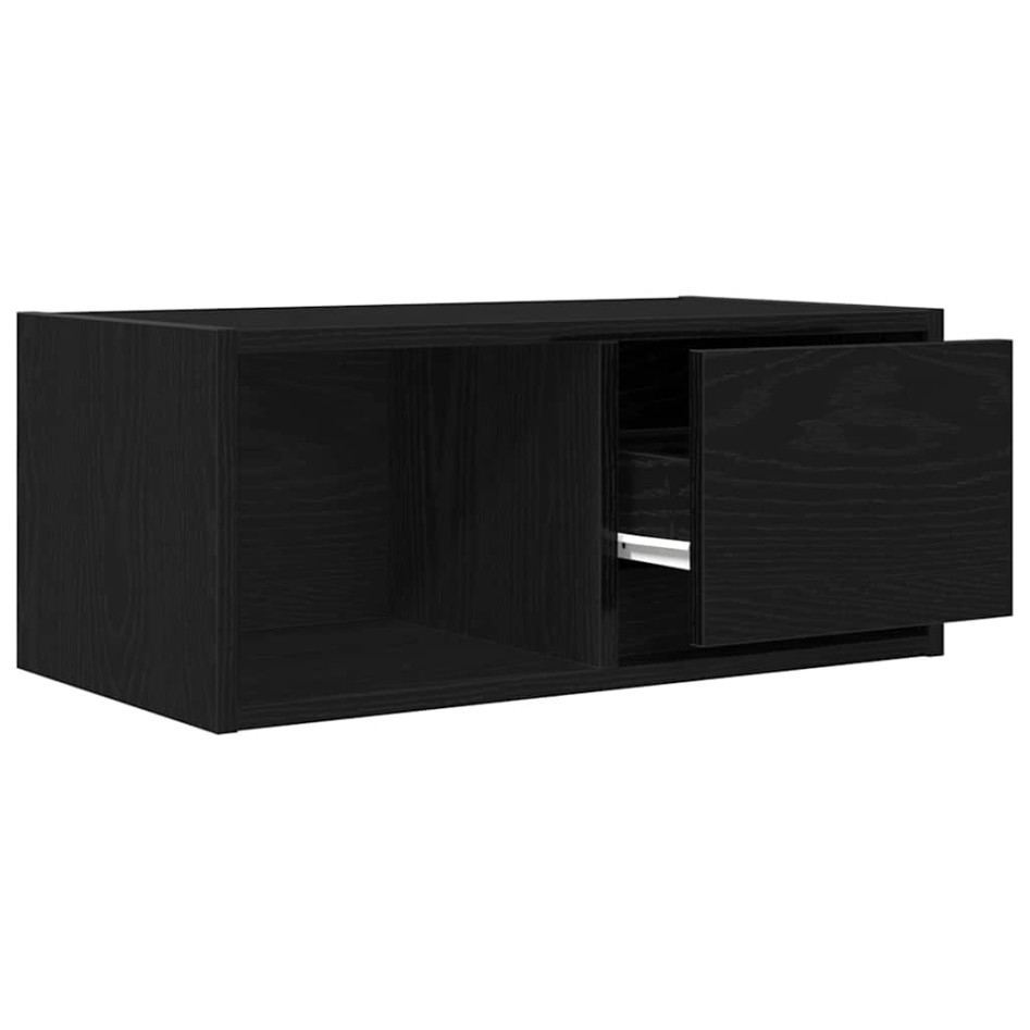 Muebles de TV 2 uds Roble Negro 60x31x25,5 cm Madera